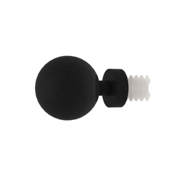 Embout boule Ø20 mm black forgé, lot de 2