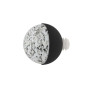 Embout boule effet granit Ø20 mm black forgé