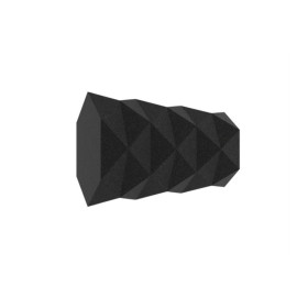 Embout pommeau facette Ø20 mm black forgé, lot de 2