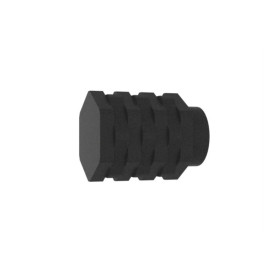 Embout cylindre Meca design Ø20 mm black forgé, lot de 2