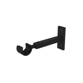 Support extensible Ø20 mm black forgé 110-160 mm, lot de 2