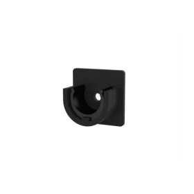 Support naissance Ø20 mm black forgé, lot de 2