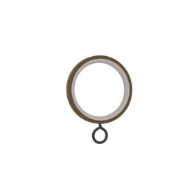 10 anneaux crochets pour rideaux Ø30x38 mm avec bague silencieuse bronze forgé