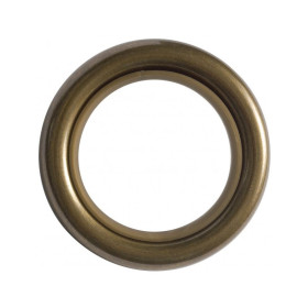 Anneau rideau Ø28x39 mm avec bague silencieuse laiton vieilli