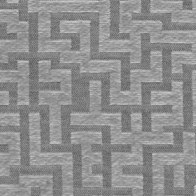 Velours géométrique Meta gris perle Froca