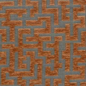 Velours géométrique Meta orange Froca