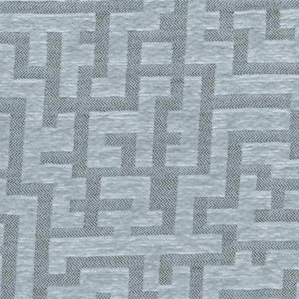 Velours géométrique Meta bleu gris Froca