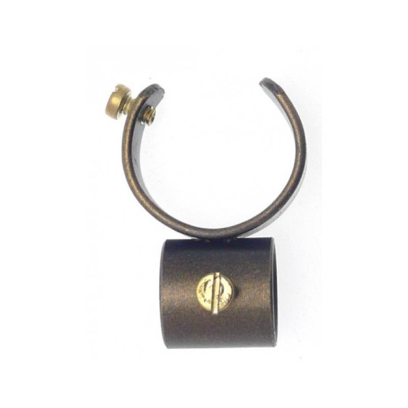 Collier berceau pour tringle ø28 mm laiton vieilli