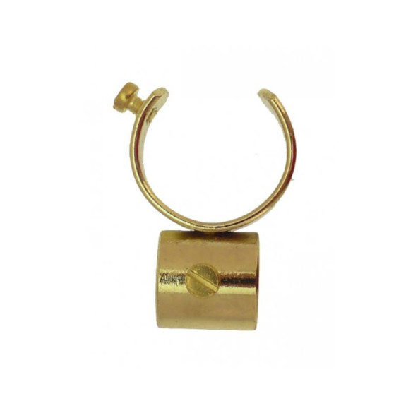 Collier berceau pour tringle ø20 mm décor laiton