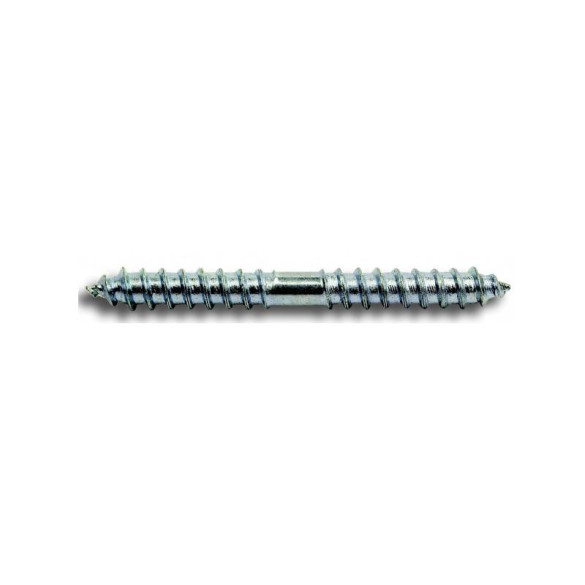 Vis double filetage pour raccord 2 tringles 4x40mm, lot de 2