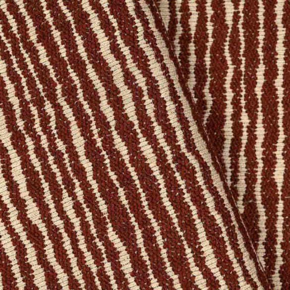 Jacquard rayé Tane mattone Casal