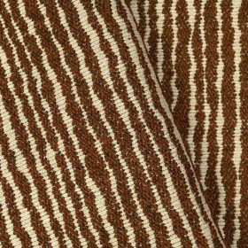 Jacquard rayé Tane tabacco Casal