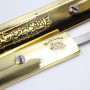 Fourreau laiton pour couteau cuir "L'indispensable" + 1 lame - Vergez Blanchard
