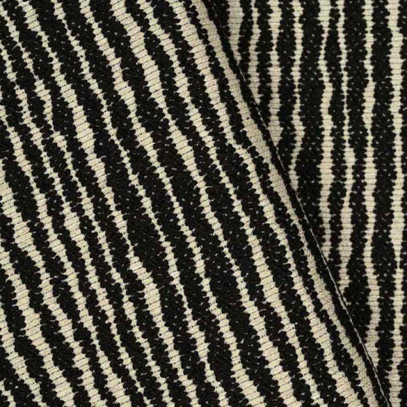 Jacquard rayé Tane lava Casal