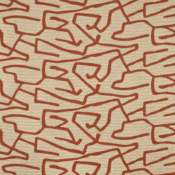 Jacquard graphique Tatau mattone Casal