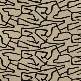 Jacquard graphique Tatau lava Casal