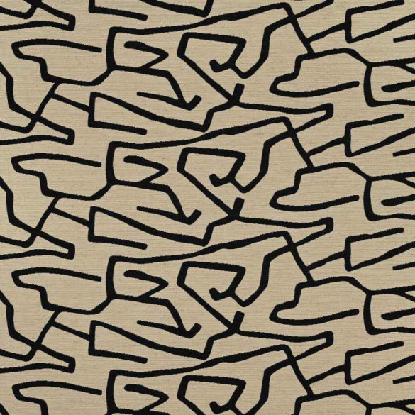 Jacquard graphique Tatau lava Casal