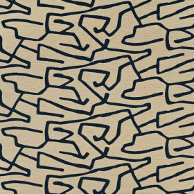 Jacquard graphique Tatau notte Casal
