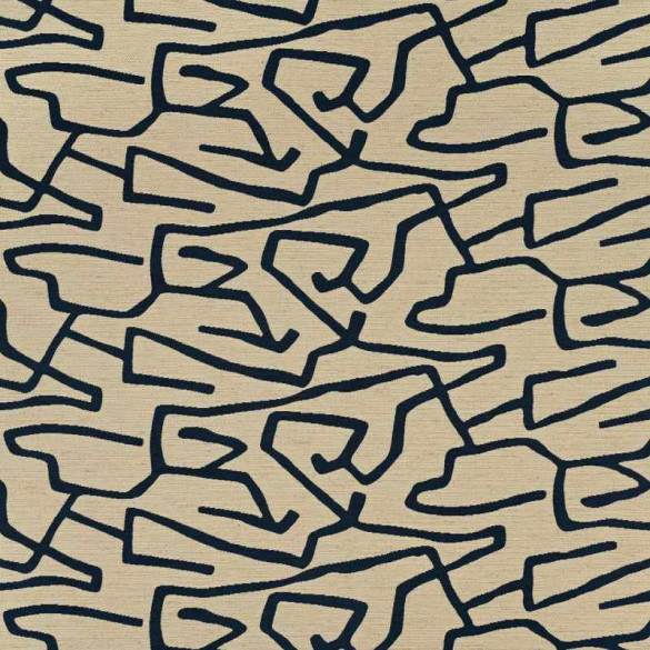 Jacquard graphique Tatau notte Casal