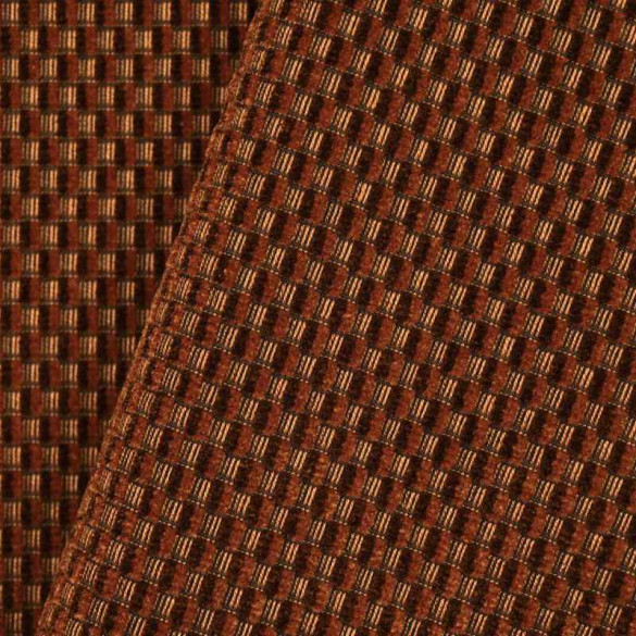 Jacquard velours Aura cuivre blond Casal