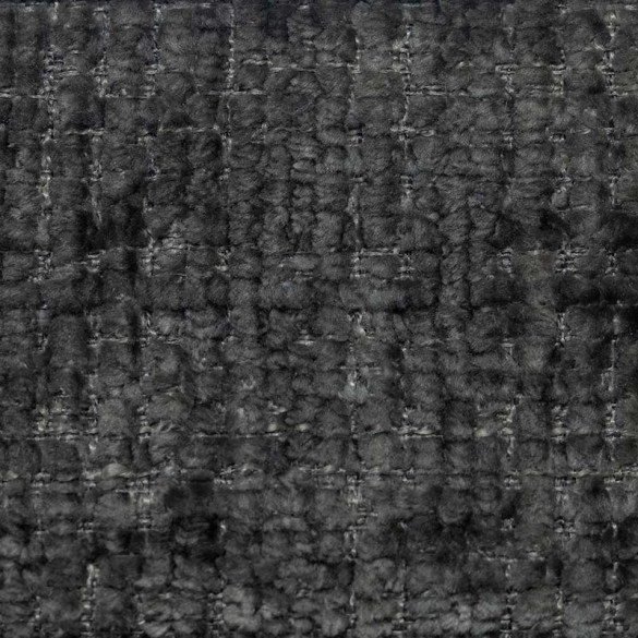 Tissu velours chenille Balmes gris cendre Froca
