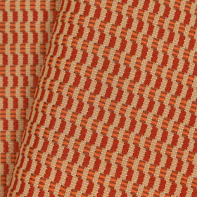 Tissu extérieur non feu Maui orange brulée Casal