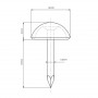 500 Clous tapissier Prestige Ivoire Perle Fer 16 mm