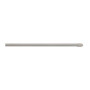 Barre de vitrage extensible plate embout rond blanc 60 à 100 cm, lot de 2