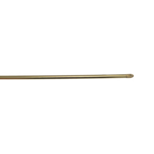 Barre de vitrage extensible plate embout rond décor laiton 40 à 60 cm, lot de 2