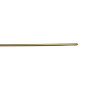 Barre de vitrage extensible plate embout rond décor laiton 40 à 60 cm, lot de 2