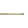 Barre de vitrage extensible plate embout ovale décor laiton 30 à 50 cm, lot de 2