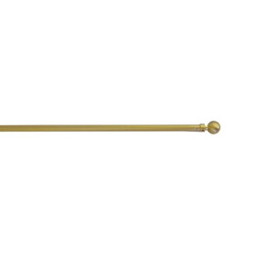 Barre de vitrage extensible embout boule décor laiton mat 40 à 60 cm