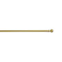 Barre de vitrage extensible embout boule décor laiton mat 60 à 100 cm