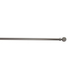 Barre de vitrage extensible embout boule nickel givré 40 à 60 cm