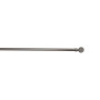 Barre de vitrage extensible embout boule nickel givré 40 à 60 cm