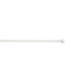 Barre de vitrage extensible embout boule blanc mat 60 à 100 cm