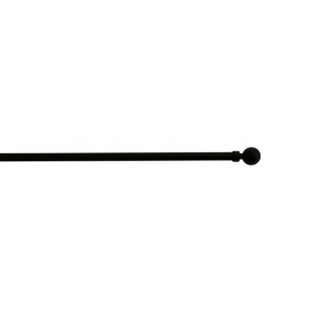 Barre de vitrage extensible embout boule noir mat 40 à 60 cm