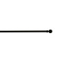 Barre de vitrage extensible embout boule noir mat 60 à 100 cm
