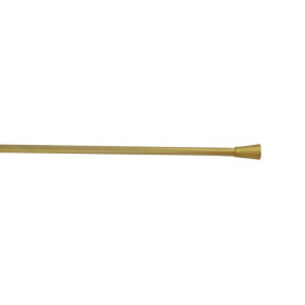 Barre de vitrage extensible embout pommeau décor laiton mat 40 à 60 cm