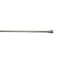 Barre de vitrage extensible embout pommeau nickel givré 60 à 100 cm