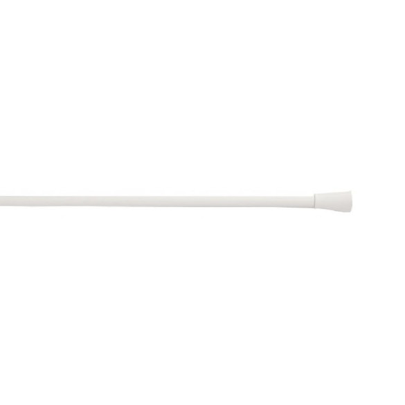 Barre de vitrage extensible embout pommeau blanc mat 40 à 60 cm