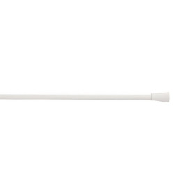 Barre de vitrage extensible embout pommeau blanc mat 60 à 100 cm
