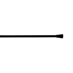 Barre de vitrage extensible embout pommeau noir mat 60 à 100 cm