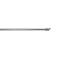 Barre de vitrage extensible embout cylindre nickel givré 40 à 60 cm