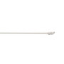 Barre de vitrage extensible embout cylindre blanc mat 60 à 100 cm