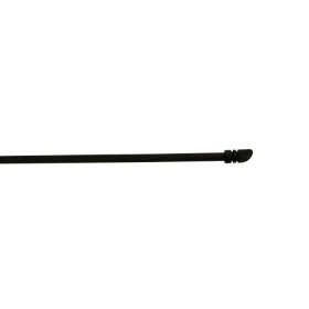 Barre de vitrage extensible embout cylindre noir mat 40 à 60 cm
