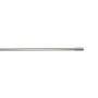 Barre de vitrage extensible embout cylindre perforé nickel givré 40 à 60 cm