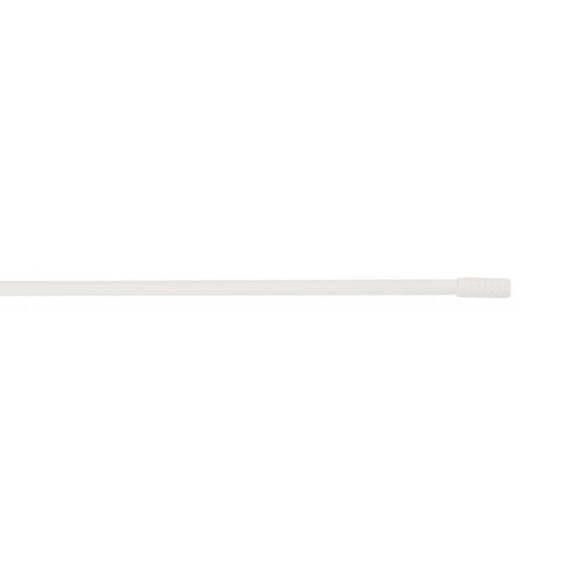 Barre de vitrage extensible embout cylindre perforé blanc mat 60 à 100 cm