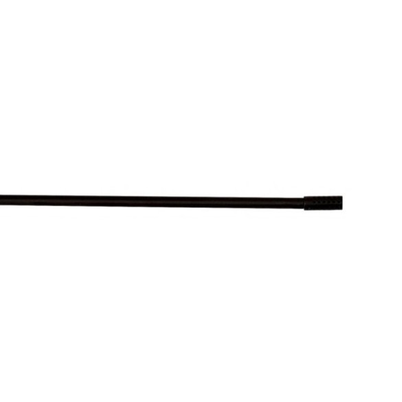 Barre de vitrage extensible embout cylindre perforé noir mat 40 à 60 cm