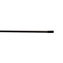 Barre de vitrage extensible embout cylindre perforé noir mat 60 à 100 cm